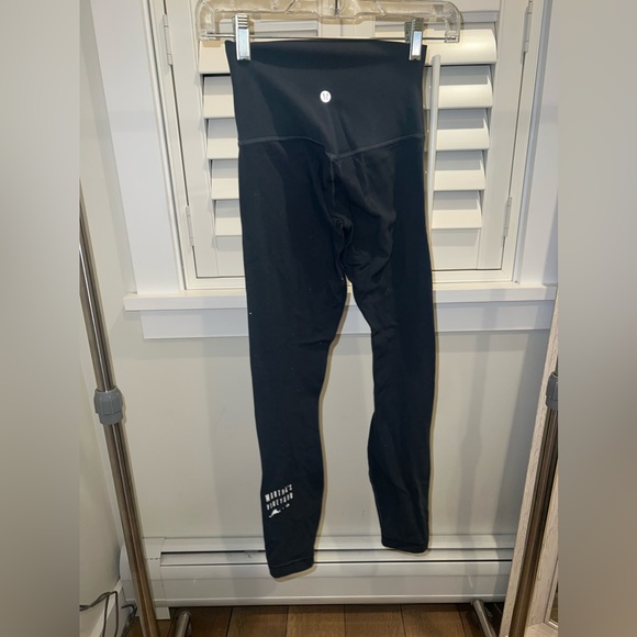 Lululemon Gray 25” Align Leggings with Martha’s Vineyard on Leg - Picture 2 of 2